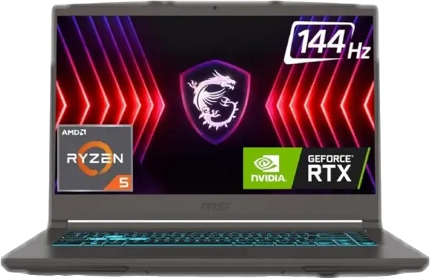 MSI Thin A15 — Ryzen R5-7535HS · 8 Go · RTX 2050 · 15.6" 144 Hz