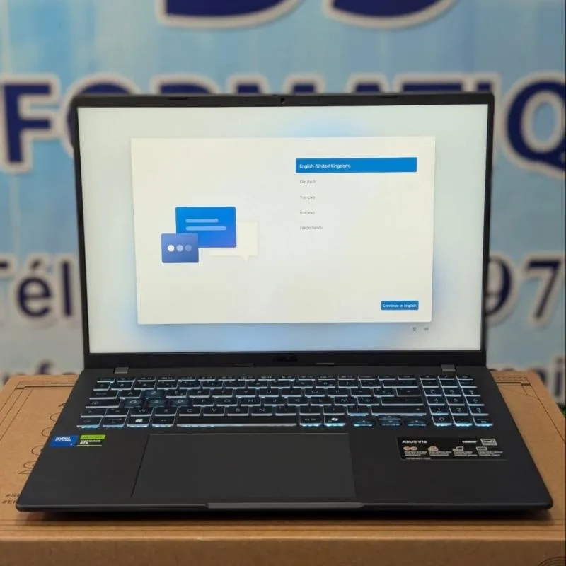 ASUS V16 V3607VH — Intel Core 5 210H · 16 Go DDR5 · RTX 5050 · 512 Go NVMe · 16" FHD 144 Hz