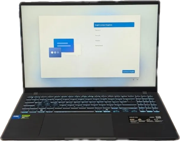ASUS V16 V3607VH — Intel Core 5 210H · 16 Go DDR5 · RTX 5050 · 512 Go NVMe · 16" FHD 144 Hz