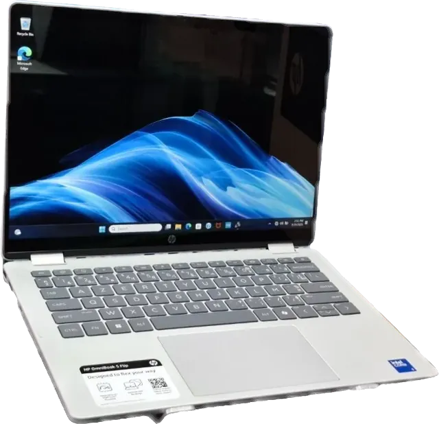 HP OmniBook 5 Flip — Core 5-120U · 8 Go · 14" 2K Tactile