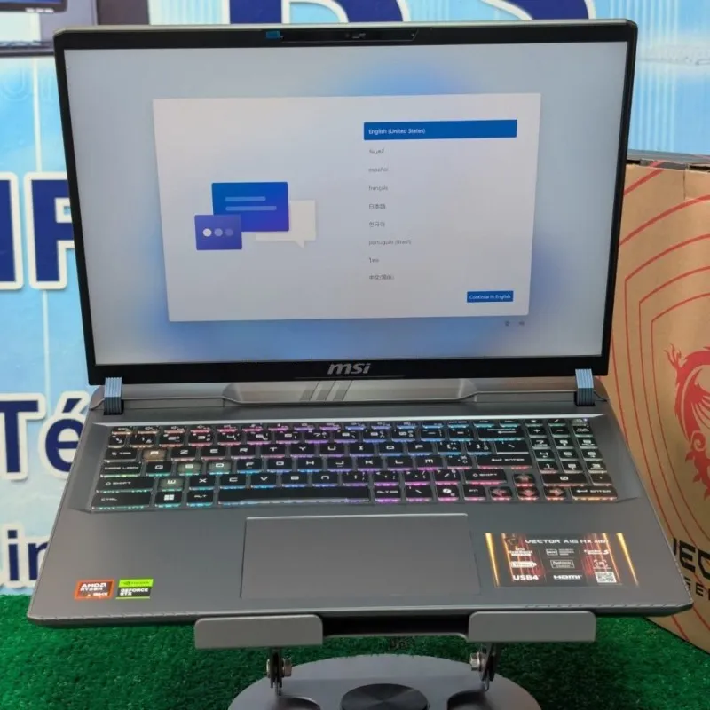 MSI Vector A16 — Ryzen 9 8940HX · 16 Go · RTX 5070 · 16" 240 Hz