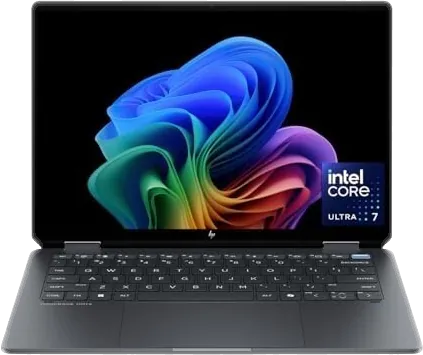 HP Omnibook Ultra Flip — Ultra 7 256V · 16 Go LPDDR5X · 1 To SSD NVMe · 14" 3K OLED 120 Hz · Arc Graphics 140V