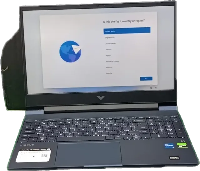 HP Victus — i5-12450H · 16 Go · RTX 3050 · 15.6" 144 Hz